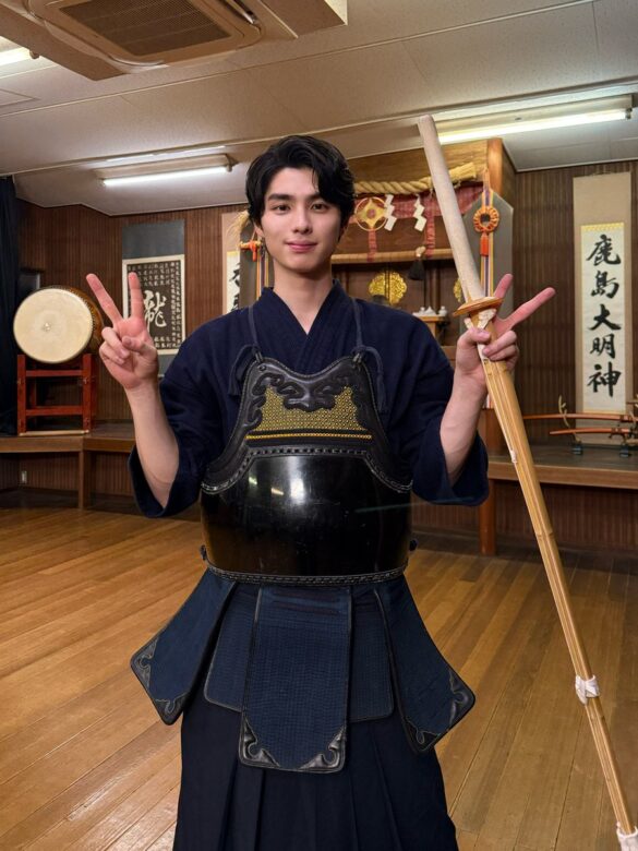 剣道着姿の本田響矢さん
